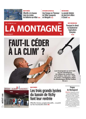 Cover of La Montagne (Vichy)