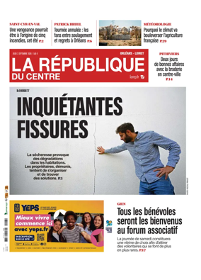 Cover of La Republique du Centre (Orleans - Loiret))