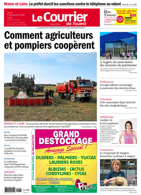 Cover of Le Courrier de l’Ouest (Angers)
