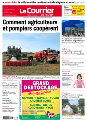 Cover of Le Courrier de l’Ouest (Nord Anjou)