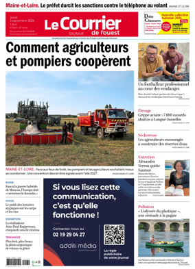 Cover of Le Courrier de l’Ouest (Saumur)