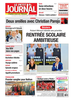 Cover of Le Petit Journal - L'hebdo local de l'Herault