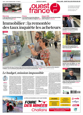Cover of Ouest France (Challans / Saint-Gilles-Croix-de-Vie)