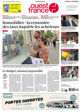 Cover of Ouest France (Loudeac / Rostrenen)