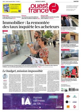 Cover of Ouest France (Nantes)