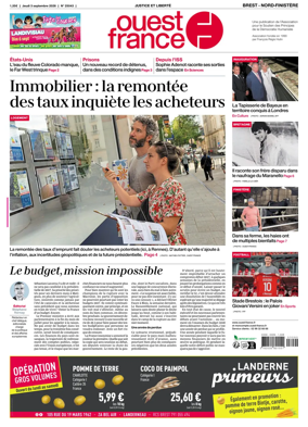 Cover of Ouest France (Nord-Finistere)