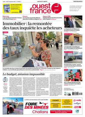 Cover of Ouest France (Pornic / Pays de Retz)
