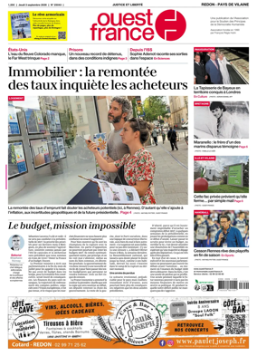 Cover of Ouest France (Redon / Pays de Vilaine)