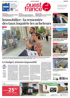 Cover of Ouest France (Sarthe)