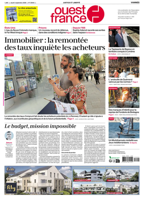 Cover of Ouest France (Vannes)
