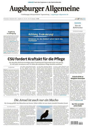 Cover of Augsburger Allgemeine (Ausgabe Stadt)