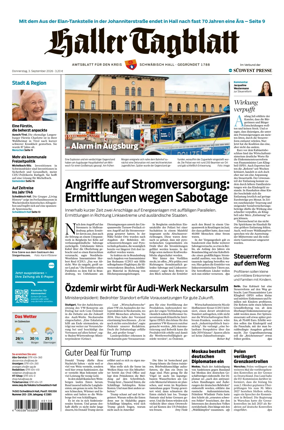 Cover of Haller Tagblatt