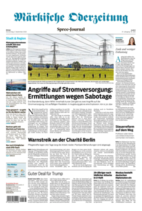 Cover of Markische Oderzeitung Erkner