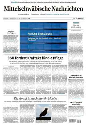 Cover of Mittelschwaebische Nachrichten
