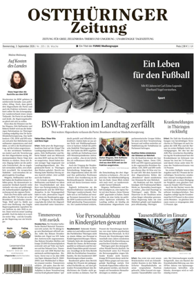 Cover of Ostthuringer Zeitung (Greiz)