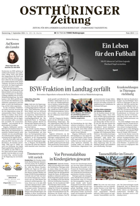 Cover of Ostthuringer Zeitung (Landkreis Saalfeld-Rudolstadt)