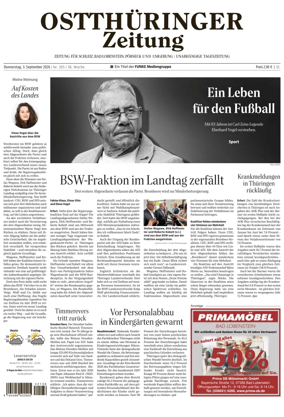 Cover of Ostthuringer Zeitung (Schleiz)