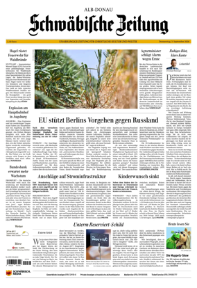 Cover of Schwabische Zeitung (Alb-Donau)