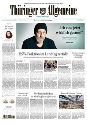 Cover of Thuringer Allgemeine (Apolda)
