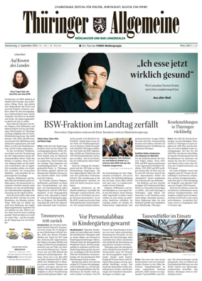 Cover of Thuringer Allgemeine (Muhlhausen und Bad Langensalza)