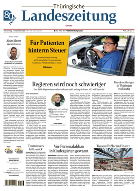 Cover of Thuringische Landeszeitung (Erfurt)