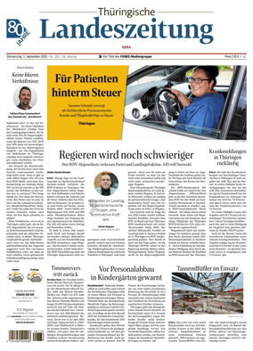 Cover of Thuringische Landeszeitung (Gera)