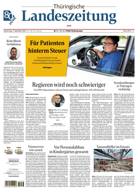 Cover of Thuringische Landeszeitung (Jena)