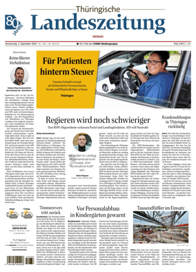 Cover of Thuringische Landeszeitung (Weimar)