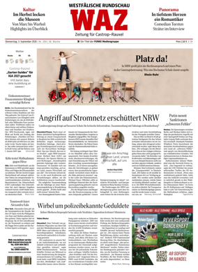 Cover of Westdeutsche Allgemeine Zeitung (Castrop-Rauxel)