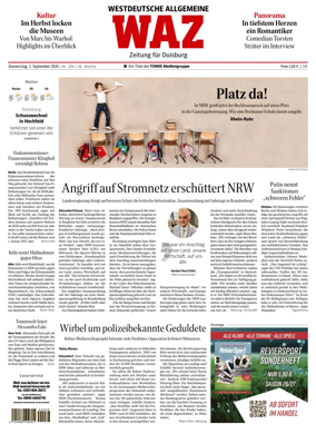Cover of Westdeutsche Allgemeine Zeitung (Duisburg)