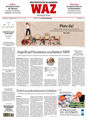 Cover of Westdeutsche Allgemeine Zeitung (Essen)