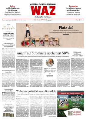 Cover of Westdeutsche Allgemeine Zeitung (Hattingen)