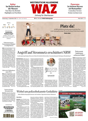 Cover of Westdeutsche Allgemeine Zeitung (Oberhausen)
