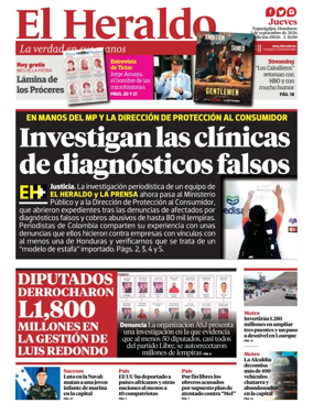 Cover of Diario El Heraldo