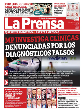 Cover of Diario La Prensa