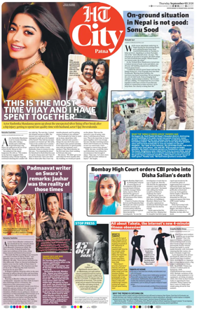 Cover of Hindustan Times (Patna) - Live