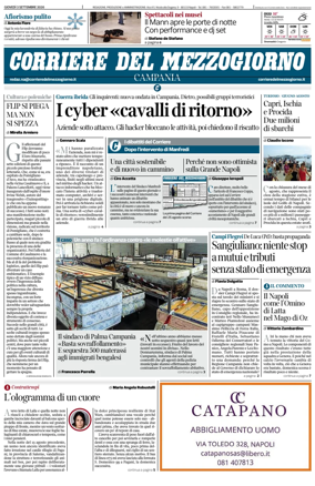 Cover of Corriere del Mezzogiorno (Campania)