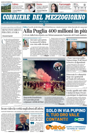 Cover of Corriere del Mezzogiorno (Puglia)