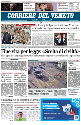 Cover of Corriere del Veneto (Treviso e Belluno)