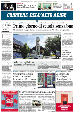Cover of Corriere dell'Alto Adige