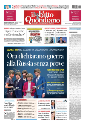 Cover of Il Fatto Quotidiano