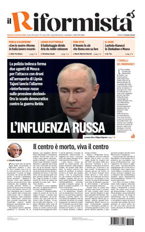 Cover of Il Riformista (Italy)