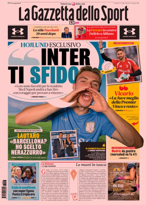 Cover of La Gazzetta dello Sport