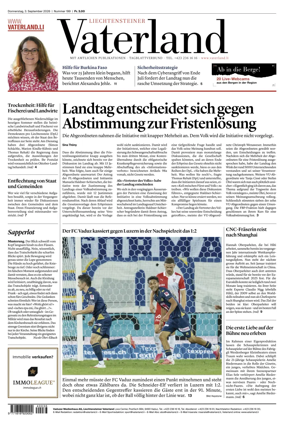 Cover of Liechtensteiner Vaterland