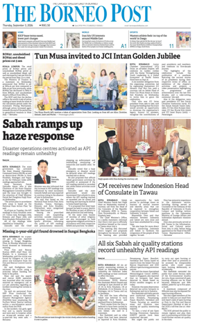 Cover of The Borneo Post (Sabah)