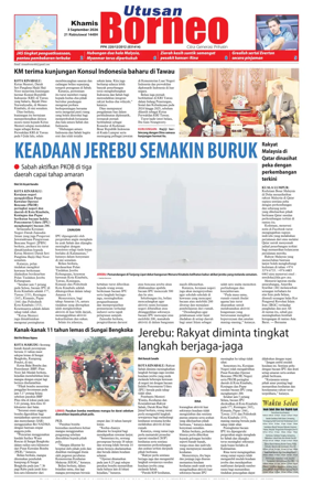 Cover of Utusan Borneo (Sabah)