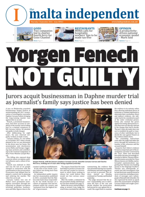 Cover of Malta Independent