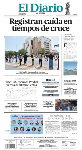 Cover of El Diario de Juarez