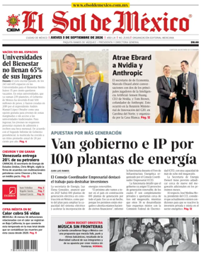 Cover of El Sol de Mexico