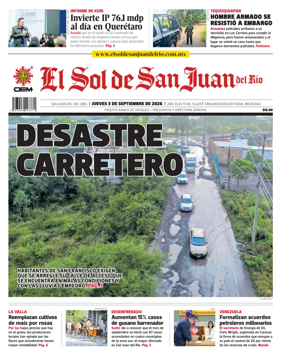 Cover of El Sol de San Juan del Rio